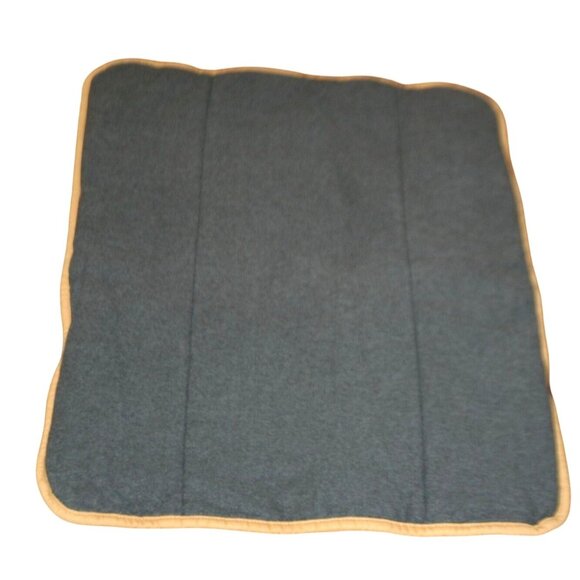 Pottery Barn Other - Pottery Barn Teen Blue Flannel Pillow Sham Khaki Trim Standard Dorm Essential